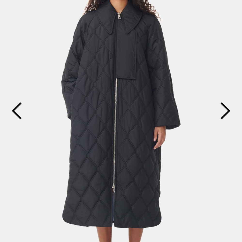 Ganni Oversized Ripstop Quilt Coat